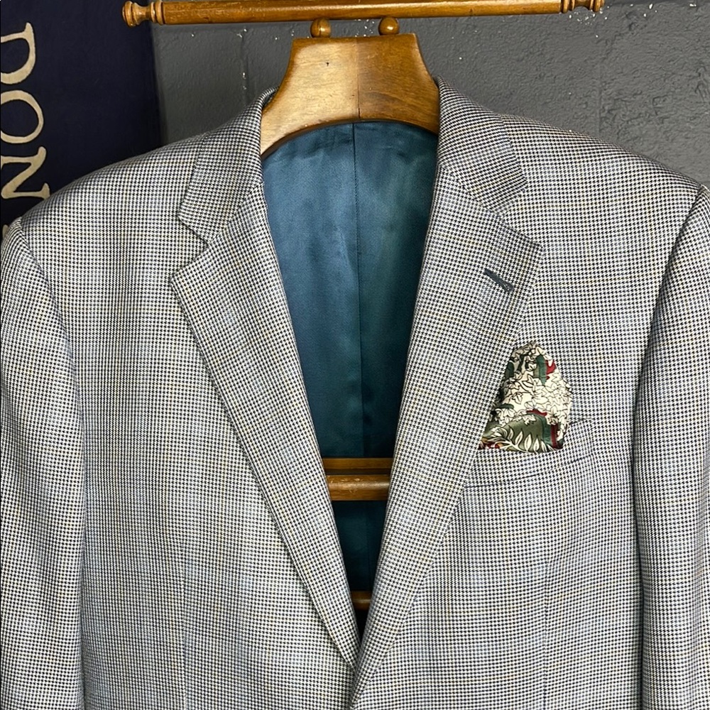 Silk Men's Houndstooth Blazer Burberry